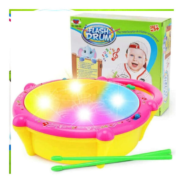 3D Flash Drum for Kids – Musical Toy with Lights, Sounds & 3 Game Modes