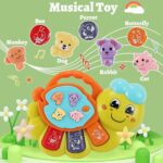 TOEY PLAY Baby Toy with Caterpillar for 12+ Months, Musical Piano Keyboard with Songs, Lights and Animal Sounds, Interactive Toys for Early Learning, Gifts for Little Kids, Boys, Girls 1 Year - Image 4