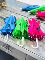 Small Kids Cartoon Umbrella – Multicolor, Random Shape & Design, Lightweight & Compact