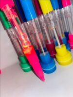 4-in-1 Pen with Stamp, Bubbles, Light, and Writing Function – Fun Creative Multi-Use Pen for Kids, Arts, Crafts, and School Supplies – Premium Quality, Imported, Available in 6 Colors with Bubble Container and Red Light (Random Color