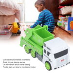 Toy Garbage Truck – Green Recycling Sanitation Vehicle with Real Sliding Action | Inertial Plastic Dumper Truck for Kids to Learn Waste Classification and Environmental Awareness